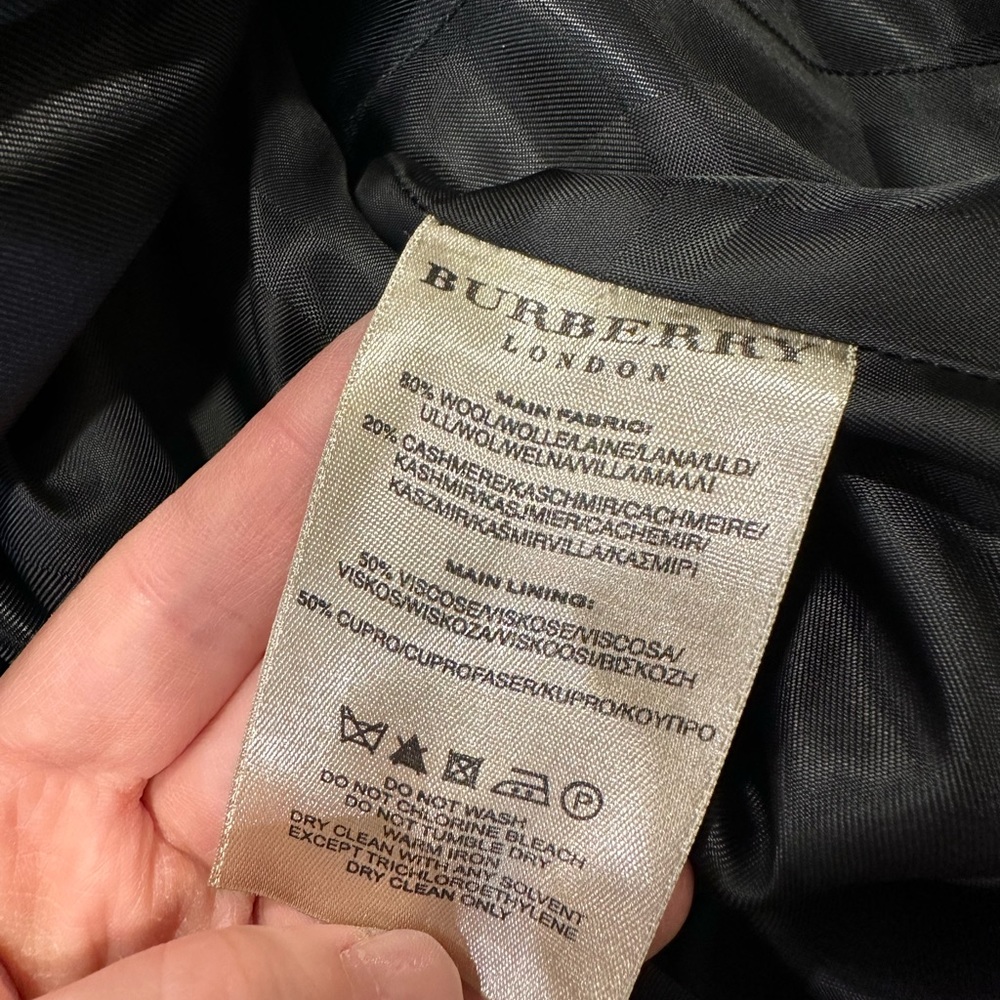 Burberry London wool trench coat size 12 US - Picture 4 of 8